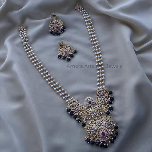 Gold Polish Long Haram Pendant