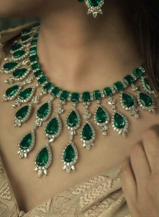 Hot Selling Green Diamond Set For you