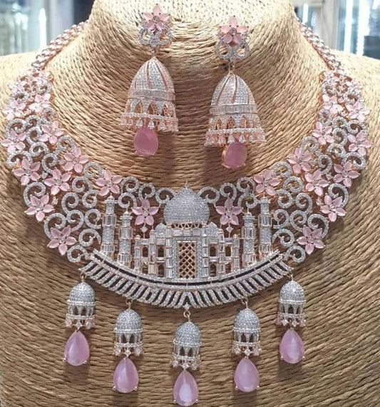 Taj Diamond Necklace Set